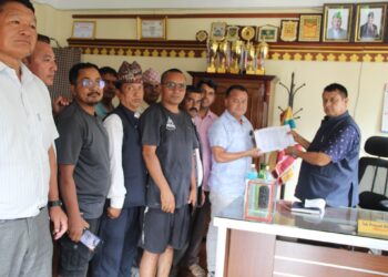 नेकपा एमाले स्वर्गद्वारी नगर कमिटिद्वारा स्वर्गद्वारी नगरपालिकालाई ध्यानाकर्षण पत्र