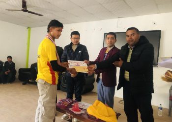 ऐरावती गाउँपालिकाद्धारा खेलाडीलाई सम्मान