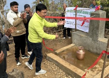 तिल्केनीमा सम्पन्न घ्वांङखोला लिफ्ट खानेपानी आयोजना समुदायलाई हस्तान्तरण