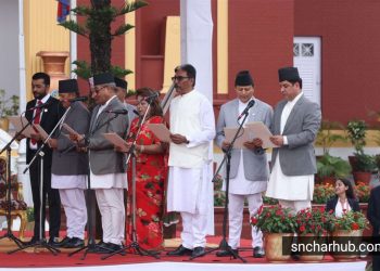 ओलीले पहिलो दिनमै गठन गरे दलित बिहिन २२ सदस्यीय मन्त्रिपरिषद