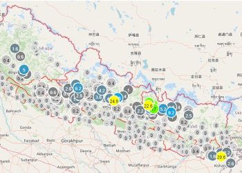 कोशी, मधेश, गण्डकी र सुदूरपश्चिम प्रदेशका केही स्थानमा भारी वर्षा हुने