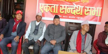 नेपाली कम्युनिस्ट पार्टीको एकता सन्देश सभा बडडाडामा सम्पन्न
